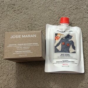 Josie Maran Argan Oil Body Scrub with Red Cap